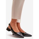Boto Lacquered Ballerinas On Low Heel With Pointed Toes Black Anarinne | ePonuda.com