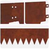  Ograda oko Travnjaka 20 pcs 103 x 15 cm metal Rđa | shoptok.hr