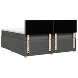  Krevet s oprugama i madracem tamnosivi 200 x 200 cm od tkanine | shoptok.hr