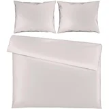 posteljnina 200/200 cm saten svetlo siva