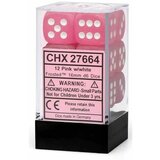 Chessex kockice - borealis - luminary - pink & silver - dice block (12) Cene
