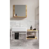 MID.YOU kopalnica bitila 100, bela, barva hrasta, 3-Delno | Shoptok.si
