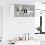  Zidni stakleni ormarić LUCCA Siva sonoma 80 x 31 x 40 cm | Eponuda.com