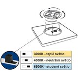 Top Light -LED plafonsko LED svetlo REVIT LED/24W/230V 3000/4000/6500K 30x30 cm bela | Eponuda.com