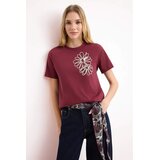 TRENDYOLMILLA Ženska majica TWOSS25TS00028, Bordo | Eponuda.com