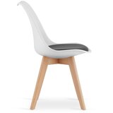  Set 2 MARK stolice crno-bijela/prirodne noge | shoptok.hr