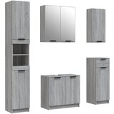 Maison Chic Komplet kopalniških omaric - Kopalniški sestavi 5-delni siva sonoma konstruiran les, (21787801) | Shoptok.si
