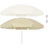  Suncobran za plažu žuta boja pijeska 240 cm | shoptok.hr