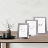 Set okvira za slike 3IGFC1029, 10x15cm, 13x18cm, 15x21cm, 3 komada, srebrne boje