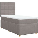 Krevet s oprugama i madracem smeđesivi 90x190 cm od tkanine | shoptok.hr