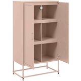 vidaXL Visoka komoda ružičasta 68,5 x 38,5 x 123,5 cm čelična | shoptok.hr