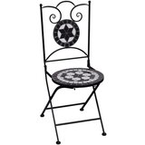 In 3-dijelni bistro set s keramičkim pločicama crno-bijeli | shoptok.hr