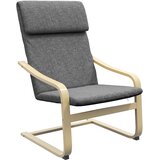 HOMCOM naslonjač z nasloni za roke lanena tkanina (100% poliester), evkaliptus, pena 66,5Š x 80G x 99V cm Temno siva, (5000242890) | Shoptok.si