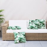 vidaXL Okrasna blazina 4 kosi vzorec listja 40x40 cm tkanina | Shoptok.si