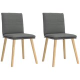 Maison Chic Jedilni stoli - Vzorci stoli 2 kosa temno sivo blago A551, (22031879) | Shoptok.si
