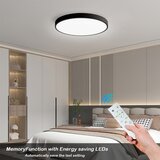  Immax NEO 07249L-LED prigušiva svetiljka SEMPLICI 48W/230V Wi-Fi Tuya crna+ daljinski upravljač | Eponuda.com
