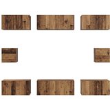  Set TV komoda Zidne 8 pcs Staro drvo Konstruirano drvo | Eponuda.ba