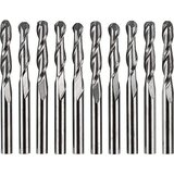 TwoTrees Set od 10 glodala s 2 žlijeba i okruglom glavom | shoptok.hr