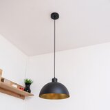  Visilica na sajli VESPER 1xE27/15 W/230 V, prečnik 30 cm, crna/zlatna | Eponuda.com