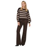 Only Puloverji Aya Life Knit - Seal Brown/Fungi Kostanjeva | Shoptok.si