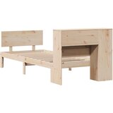 vidaXL Krevet s regalom za knjige bez madraca 100x200 cm borovina | shoptok.hr