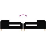  Stolić za kavu crni 100 x 50 x 45 cm od konstruiranog drva Crna | Shoptok.si