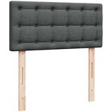 vidaXL Otomanski posteljni okvir z vzmetnicami siv 160x200 cm blago | Shoptok.si