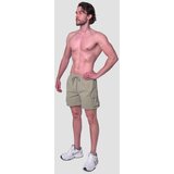GymBeam Men‘s Swim Cargo Shorts Olive