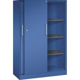 C+P Omara z drsnimi vrati ASISTO, višina 1617 mm, širina 1000 mm, encijan modre/encijan modre barve | Shoptok.si