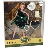  Lutka za igru Emily sa bijelom mačkom i crnom haljinom - crna | shoptok.hr