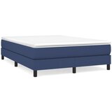 Maison Chic Box spring postelja - Vzmetna postelja z vzmetnico modra 140x200 cm blago SL14685, (21882230) | Shoptok.si