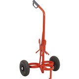 eurokraft pro Voziček za gasilne aparate, z zračnicami, nosilnost 50 kg, rdeče barve | Shoptok.si