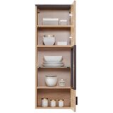Mömax Viseča Vitrina Tonale, Barva Hrasta, Temno Siva | Shoptok.si