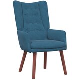 vidaXL Relaxirajuća Stolica Plava Velur | shoptok.hr