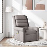  Masažni naslonjač od tkanine smeđesivi | shoptok.hr