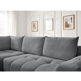Bobochic Paris Tamno siva sklopiva/s prostorom za odlaganje kutna garnitura od šenila (s lijevim kutom/u obliku slova L) Everest – | shoptok.hr