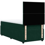 Box spring krevet s madracem tamnozeleni 90x200 cm baršunasti | shoptok.hr