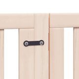 vidaXL Vrata za pse s vratašcima 9 panela sklopiva 450 cm drvo topole | shoptok.hr