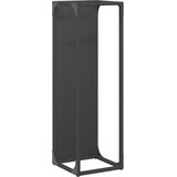  Stalak za drva crni 25x25x80 cm Hladno valjani čelik | shoptok.hr