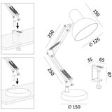  Stona lampa AURIQ 1xE27/60W/230V ružičasta | Eponuda.com