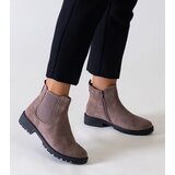 Gemre Brown classic casual eco-suede ankle boots Salara | shoptok.hr