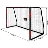  Nogometni gol 300 x 200 x 120 cm ns-473 crno-crveni | shoptok.hr