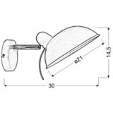 Lesnina XXXL STENSKA SVETILKA 40 W 230 V E14 | Shoptok.si