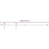  Drsna vrata s kompletom vodil 95x210 cm trdna borovina, (20998610) | Shoptok.si