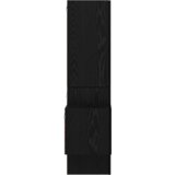  Set TV komoda s policom Zidne s pohranom s vratima 5 pcs Crni hrast Konstruirano drvo | shoptok.hr