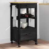  Kuhinjski kolica MONZA Crna 48 x 40 x 88,5 cm | Eponuda.com