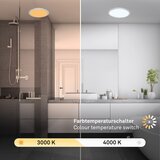 BRILO LED plafonsko svetlo CTS LED/21W/230V 3000/4000K prečnik 37 cm mat hrom | Eponuda.com