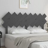 vidaXL Uzglavlje za krevet sivi 159,5x3x80,5 cm od masivne borovine | shoptok.hr