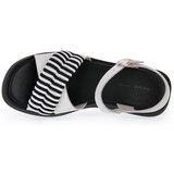 Frau Sandali & Odprti čevlji London Nero Bianco Bela | Shoptok.si