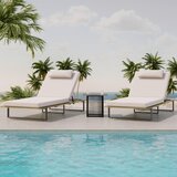 Bessagi Garden Vrtni Ležalnik Eva, Krem, Črna, Akacija | Shoptok.si